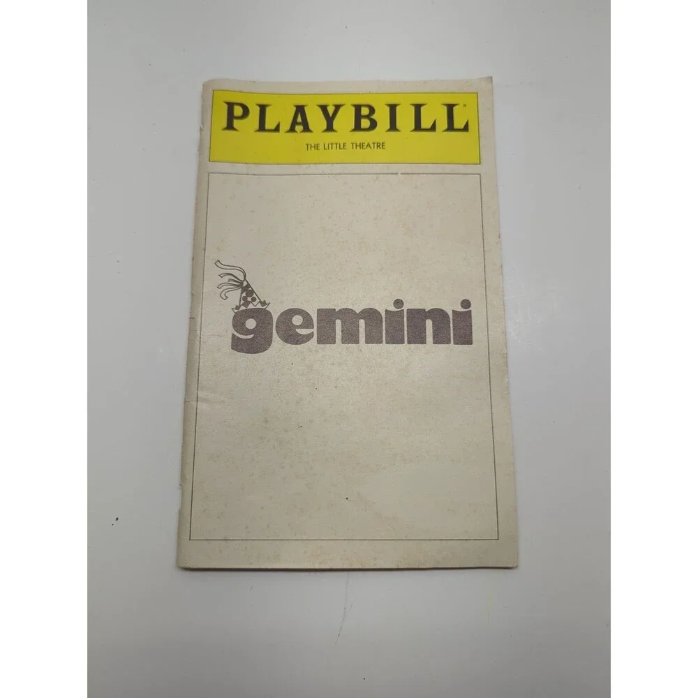 Vintage The Little Theater Playbill Nov 1980 Gemini